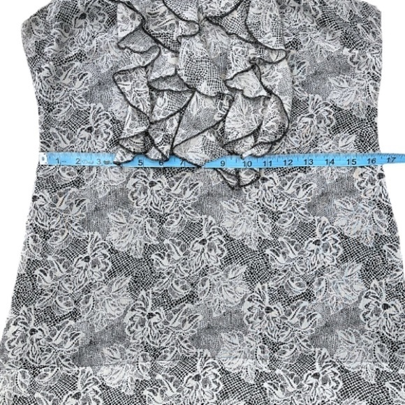 ECI New York Ruffle Bib Halter Dress sz 6 - Picture 10 of 14